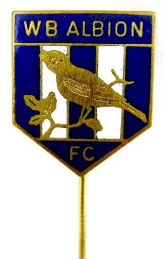 Old Vtg England Wb Albion F.  C.  Football/soccer Enamel Pin Badge Rare