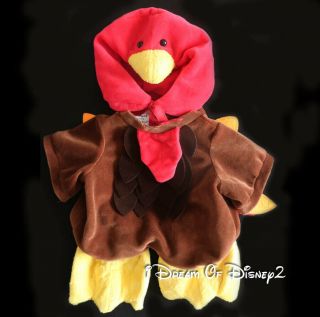 Build - A - Bear Retired Thanksgiving Turkey Costume Teddy Halloween Clothes Outfit