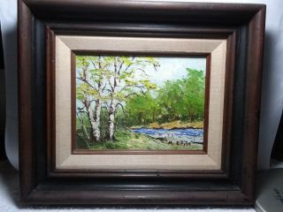 Incredible Vintage Heavy Impasto Oil Painting By Maxine Doyle,  Framed