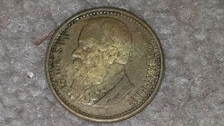 Antique Leicester T Johnson Photographer 36 Gallowtree Gate Medal Coin Token 89