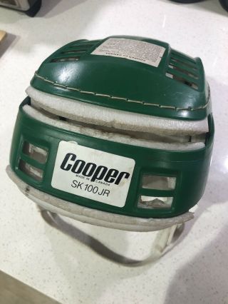 Vinatge Cooper Sk 100 Jr Helmet Rare Green