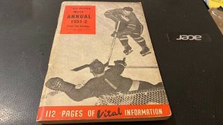Ice Hockey - - - World Annual - - - 1951 - 52 - - - Rare