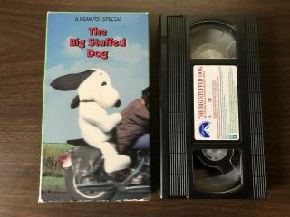 The Big Stuffed Dog - Vhs Rare - 1981 Noah Berry Peanuts Snoopy - Paramount