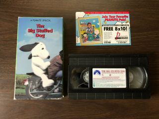 THE BIG STUFFED DOG - VHS RARE - 1981 Noah Berry Peanuts Snoopy - PARAMOUNT 3