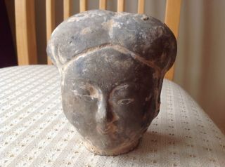 Antique Clay Head Possibly Chinese.
