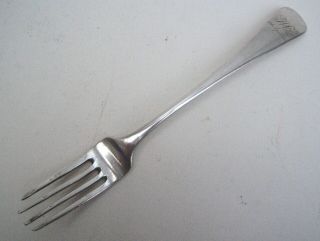 Antique 19thc German Solid Silver Table Fork Hamburg C.  1823 Johann Noack 57.  9 G