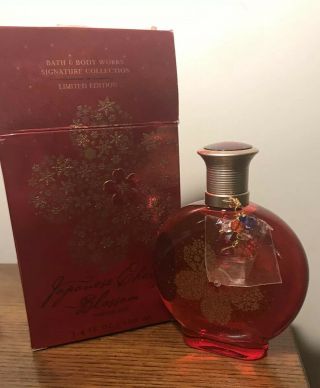 Bath & Body Japanese Cherry Blossom Perfume Mist 3.  4 Oz.  Rare Bottle Charm