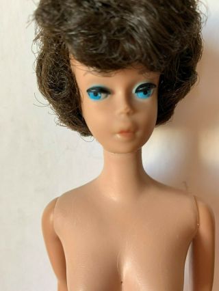 1964/65 Vintage Brunette Bubble Cut Barbie.  Str8 Leg.  Full Hair Tmj