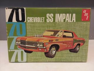 Vintage Amt 1970 Chevy Impala Model Car Kit Unbuilt 1/25