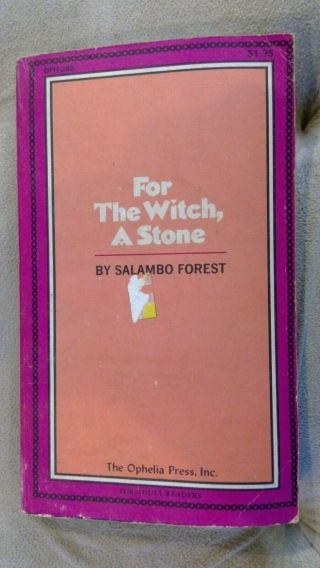 For The Witch,  A Stone By Salambo Forest Occult Magic Wicca Extremely Rare