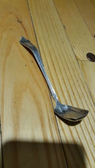 Old Vintage Antique 14 Gram Fine Sterling Silver Small Ladle Serving Spoon