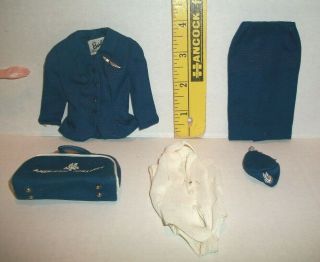 Vintage Barbie American Airlines Stewardess 984 Clothes Outfit 1961 - 64 21
