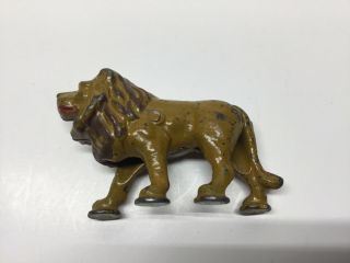 Antique Kenton Cast Iron Lion For Horse Drawn Royal Circus Wagon Toy
