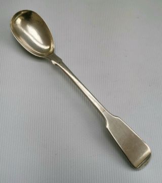 Vintage 1833 James Beebe Solid Sterling Silver William Iv Egg Spoon 14.  5g