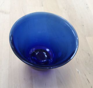 Antique Blue Chinese Peking Glass Small Bowl,  Qing Dynasty 2
