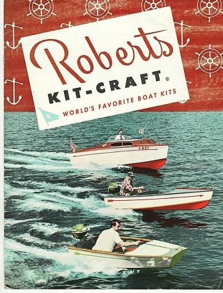 Rare 1953 Roberts Kit - Craft Boats Worlds Favorite Brochure Mid Century,  Prices