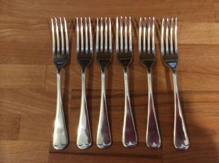 Lovely Set Of 6 Vintage Silver Plated Old English Pattern Dinner Forks S&b