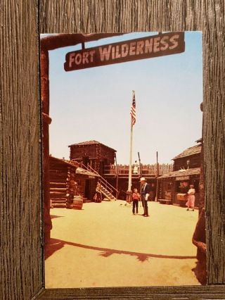 Disneyland Rare Frontierland Fort Wilderness Vintage Post Card