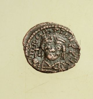 Tiberius Ii Constantine 578 - 582 Ae 15mm 1,  3gr.  0 Nummi Cross Syracuse Very Rare