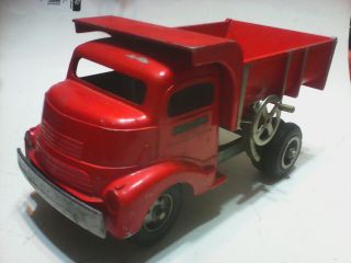 Rare Smitty Toys Smith Miller Red Dump Truck In Great Nr