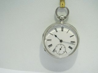 1890 Fusee Pocket Watch Solid Silver Not.