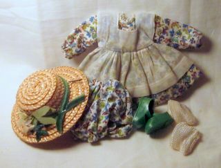 Vintage Strung Ginny Straw Hat Outfit Number 1321 3 Day Nr