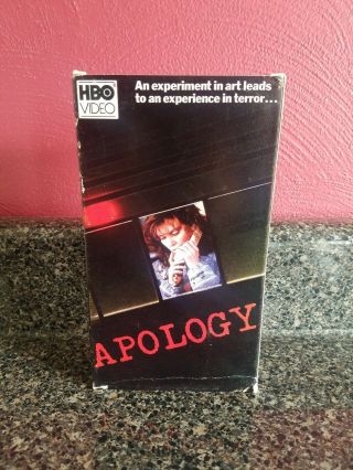 Apology Vhs Rare Hbo Cult Thriller Horror 1986