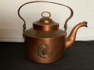 Antique Copper Teapot Kettle