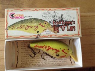 Vintage Cotton Cordell 25th Ann.  Big O Bass Fishing Lure Nib