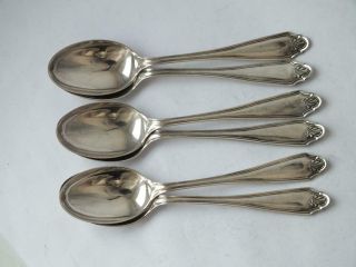 Smart Antique Set Of 6 Solid Sterling Silver Coffee Spoons 1917/ L 10.  5 Cm/ 68g