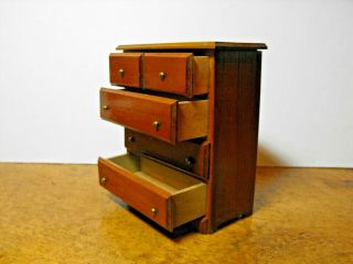 Vintage W.  Dick 1:12 Doll House Chest Of Drawers