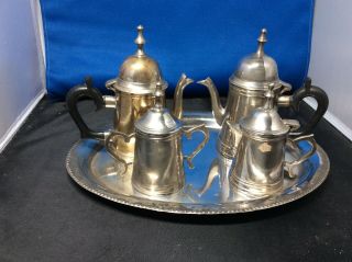 Antique Silver Plated Children’s/ Doll Tea &coffee Set