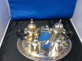 Antique Silver Plated Children’s/ Doll Tea &Coffee Set 2
