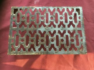 Reclaimed Victorian Cast Iron Air Vent Brick 9 " X 6 " Old Vintage Edwardian