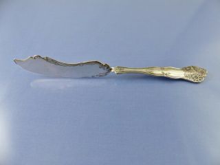 Unknown Flower Top Master Butter Knife Twist Handle By Nickle Silver