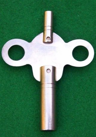 Double Ended Brass Clock Key Size 1.  75mm (small Shaft) No 3 = 3.  00 Mm Arbour
