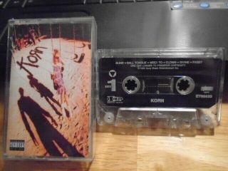 Rare Oop Korn 1st Cassette Tape Metal Jonathan Davis Head Love & Death L.  A.  P.  D.