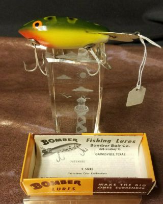 Vintage Bomber Fishing Lure 511 W/ Box & Paper