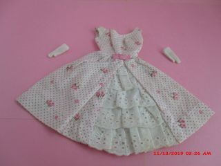Vintage 1962 Barbie Garden Party Dress Complete 931 (b)