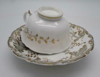 Antique 19thC H R Daniel Bell - Shaped Cup & Saucer - Circa 1850 - Pattern 5297 3