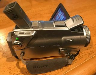 Sony Handycam Dcr - Hc85 Mini Dv Camcorder With Remote And Extra Accessories Rare