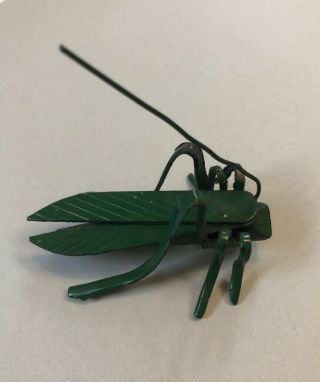 Fine Old Antique Japanese Figural Metal Iron Grasshopper Statue Sculpture Figure 2
