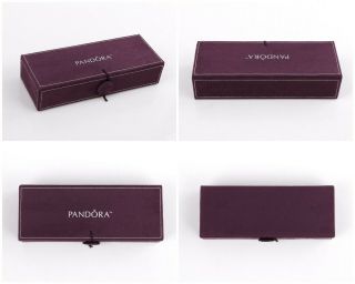 PANDORA Purple Suede Charm Bracelet Storage Travel Case Jewelry Box RARE Ltd Ed 3