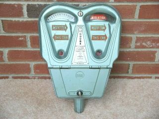 Vintage Rare Dubl Dual Parking Meter With Keys / 12 Hour Limit - 60 Cents