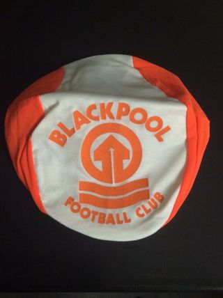 Old Rare Blackpool Football Club Fc Flat Cap Style Hat.  1980 
