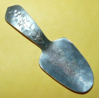 Vintage Antique Sterling Silver " Tea Caddy Spoon " Maker Signed " E.  A.  Day " 17.  5g