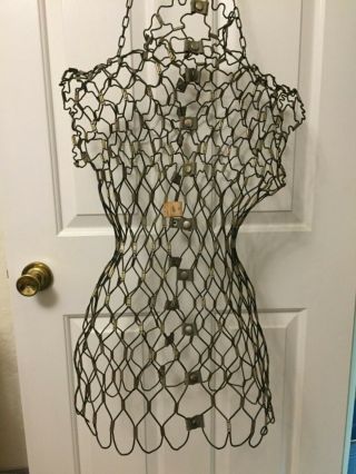 Vintage Wire Dress Form Mid - Century Steel 