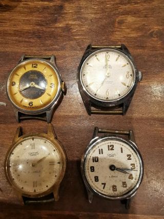 4 Vintage Smiths Watches - For Spares Or Repairs