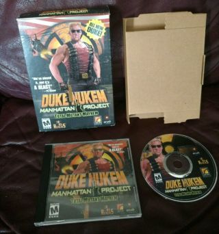 Duke Nukem Manhattan Project Total Mutant Mayhem (2002) Rare Small Box Pc Cib