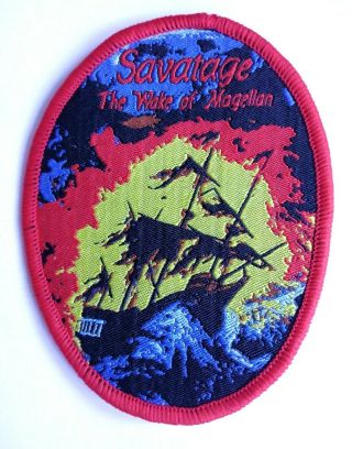 Savatage - The Wake Of Magellan - Woven Patch Sew On Rare Prog Metal Aufnäher